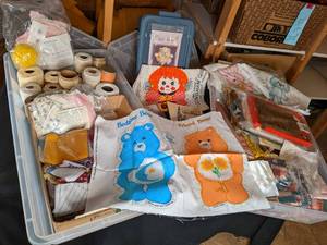 lot 211 image: (3) Totes Full of Various Material,...