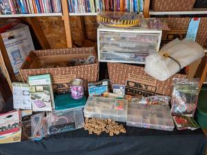 lot 217 image: Large Lot Of Beading Supplies, Knif...
