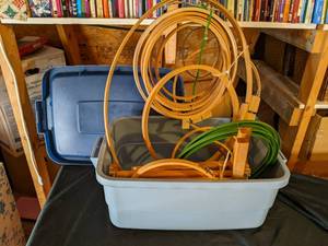 lot 223 image: Tote of Needlepoint Looms ....
