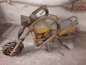 lot 72 image: Wooden motorcycle, very cool  (se...