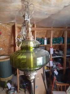 lot 284 image: Large Vintage Hanging Lamp (Estimat...