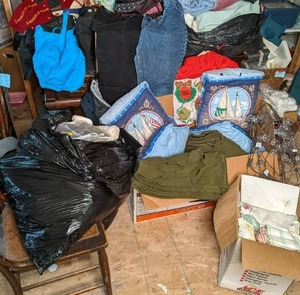 lot 229 image: Wool Blankets, Pillows, Towels, Tra...