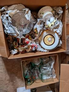 lot 255 image: (2) Boxes of Housewares (Wine Glass...