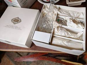 lot 257 image: 24% Lead Crystal 7 PC. Dublin Wine ...