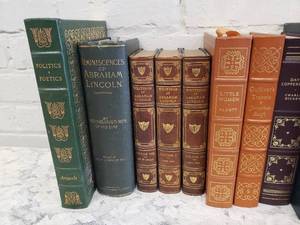 lot 61 image: Classic Book Library with Gold Spines