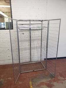 lot 77 image: Ikea Silver Metal Wardrobe Locker PS 2014