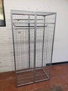 lot 76 image: Ikea Silver Metal Wardrobe Locker PS 2014