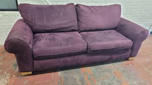lot 59 image: Ultra Micro Fiber Comfortable Purple Sofa