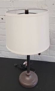 lot 83 image: Bronzie Swing Arm Table Lamp