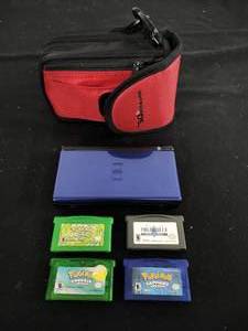 Nintendo DS Lite with Case and 4 Gameboy Advance Games