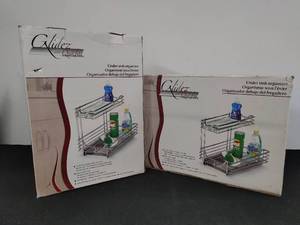 Two Quick-Fit Glidez Pull Out Under Cabinet Organizers