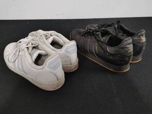 Two Pairs of Adidas Tennis Shoes