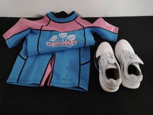 Kids Adidas Golf Spikes and THermoSkinz Wetsuit
