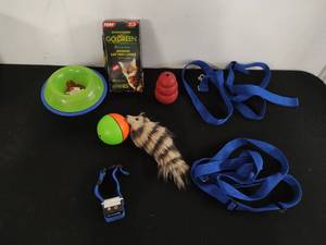 Collection of Pet Supplies and Toys