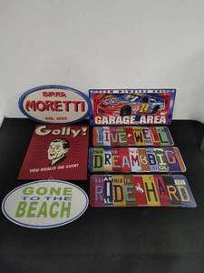 Collection of Metal Signs