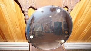 lot 34 image: One Round Hanging Mirror