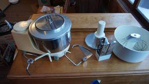 lot 48 image: An Electric Food Processor W Many Attachments