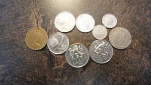 lot 97 image: Nine Miscellaneous Coins