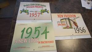 lot 98 image: Collection Of John Deere Calendars---1954---1956---1957