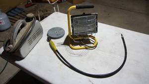 lot 116 image: Craftsman Electric Belt Sander---Electric Work Light