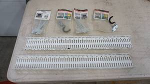 lot 137 image: Handle Holders & 4 Pegs To Hang Broom-Dustpan Or Other Items For Organizational Storage