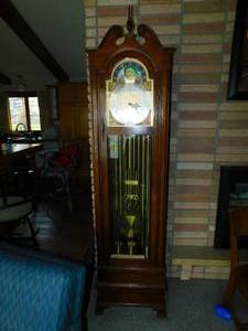 lot 81 image: A Kuempel Original Grandfather Clock By The Kuempel Clinic Clock Works