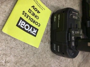 RYOBI ONE 18V 100 MPH 280 CFM Cordless Battery Variable-Speed Jet Fan Leaf Blower with 4.0 Ah Battery and Charger
