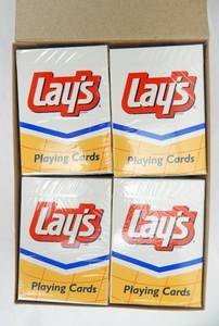 lot 88 image: Box of 12 Vintage 1996 Hoyle Lays Potato Chips Poker Size Playing Card Decks