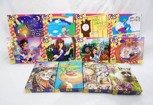 lot 20 image: Case of 12 Assorted Vintage According To Hoyle Childrens  63 Piece Puzzles