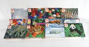 lot 24 image: Case of 12 Assorted Vintage Hoyle Crown Collection 500 Piece Puzzles