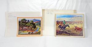 lot 44 image: Lot of 40 Vintage George Phippen Western Themed Prints