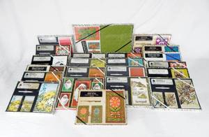 lot 53 image: Lot of 22 Vintage Assorted Hoyle and Stancraft Bridge Playing Card Gaming Sets