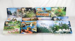 lot 71 image: Case of 12 Assorted Vintage According To Hoyle 1000 Piece Puzzles