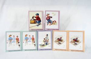 lot 75 image: Lot of 7 Vintage Norman Rockwell 200 Piece Puzzles - Made For Japanese Market