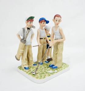 lot 93 image: Lot of 6 Vintage 1993 Norman Rockwell Missed Dave Grossman Creations Limited Edition Figures