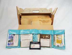 lot 104 image: Vintage 1981 2026 Champion Line Calendar Kit - Huge Assortment of Calendars and Mini Prints