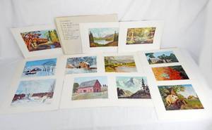 lot 51 image: Lot of 29 Assorted Vintage President Dwight D. Eisenhower Prints