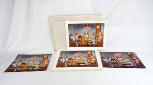 lot 7 image: Lot of 100 Vintage CM Coolidge A Friend In Need Cabin Still Bourbon Branded Prints