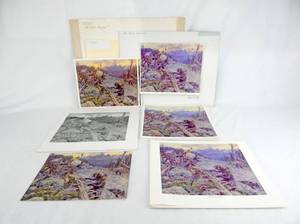 lot 9 image: Lot of 55 Vintage Charles M. Russell At Close Quarters Prints
