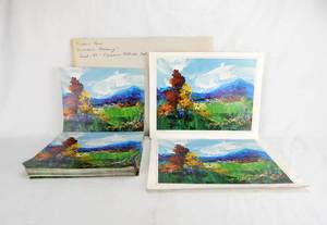 lot 118 image: Lot of 200 Vintage 1984 Frans Van Lamsweerde Summer Morning Calendar Top Prints