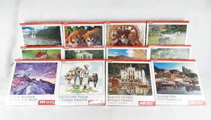 lot 158 image: Case of 12 Assorted Vintage According To Hoyle 550 Piece Puzzles
