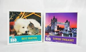 lot 159 image: Case of 12 Assorted Vintage According To Hoyle 550 Piece Puzzles