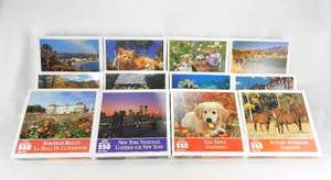 lot 160 image: Case of 12 Assorted Vintage According To Hoyle 550 Piece Puzzles