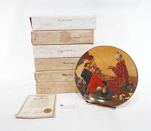 lot 146 image: Lot of 6 Vintage 1978 Norman Rockwell Its Your Move Collector Plates