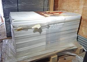 lot 10 image: Massive Lot of 2900 Vintage Arnold Friberg Canadian Mounty With Dog Calendar Prints