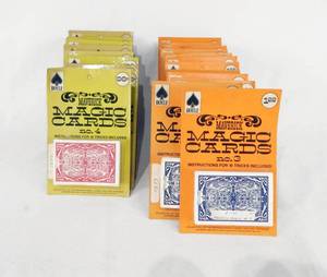 lot 80 image: Lot of 21 Vintage 1970s Hoyle Maverick Magic Playing Card Decks
