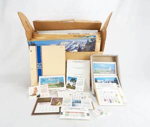 lot 161 image: Vintage 1983 2022 Champion Line Calendar Kit - Huge Assortment of Calendars and Calendar Prints