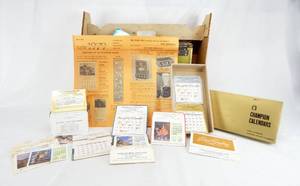 lot 151 image: Vintage 1979 2029 Champion Line Calendar Kit - Huge Assortment of Calendars and Mini Prints