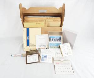 lot 152 image: Vintage 1983 2022 Champion Line Calendar Kit - Huge Assortment of Calendars and Calendar Prints