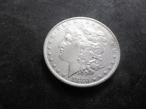 1880 O Micro O Morgan Silver Dollar